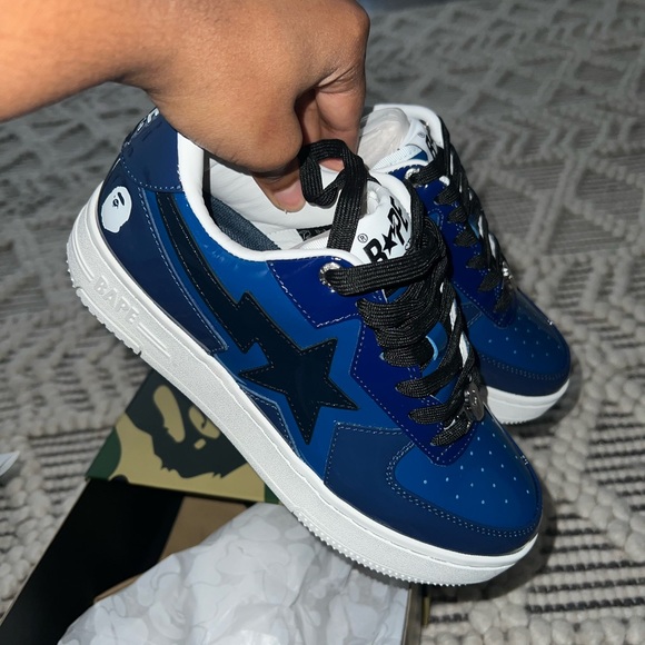 Bape Sta Navy Sneakers
